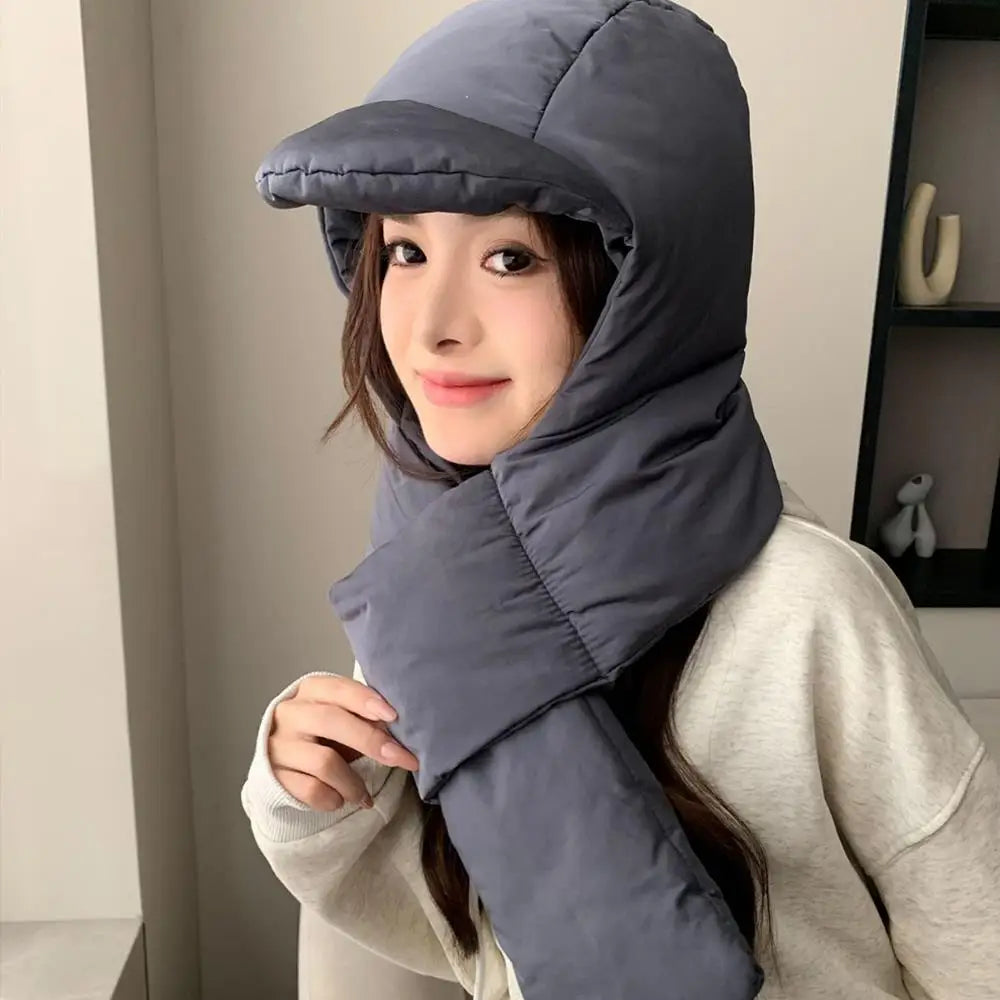 🧤 Glow West Down Hat & Scarf | Women’s Hooded Winter Warmer | 5 Colour Options