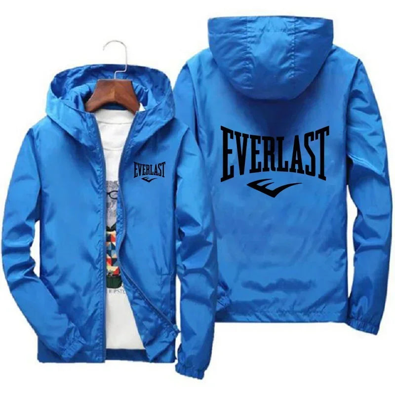 Everlast Windproof Hooded Sports Jacket | Lightweight Outdoor Coat – Glow West Sport & Street