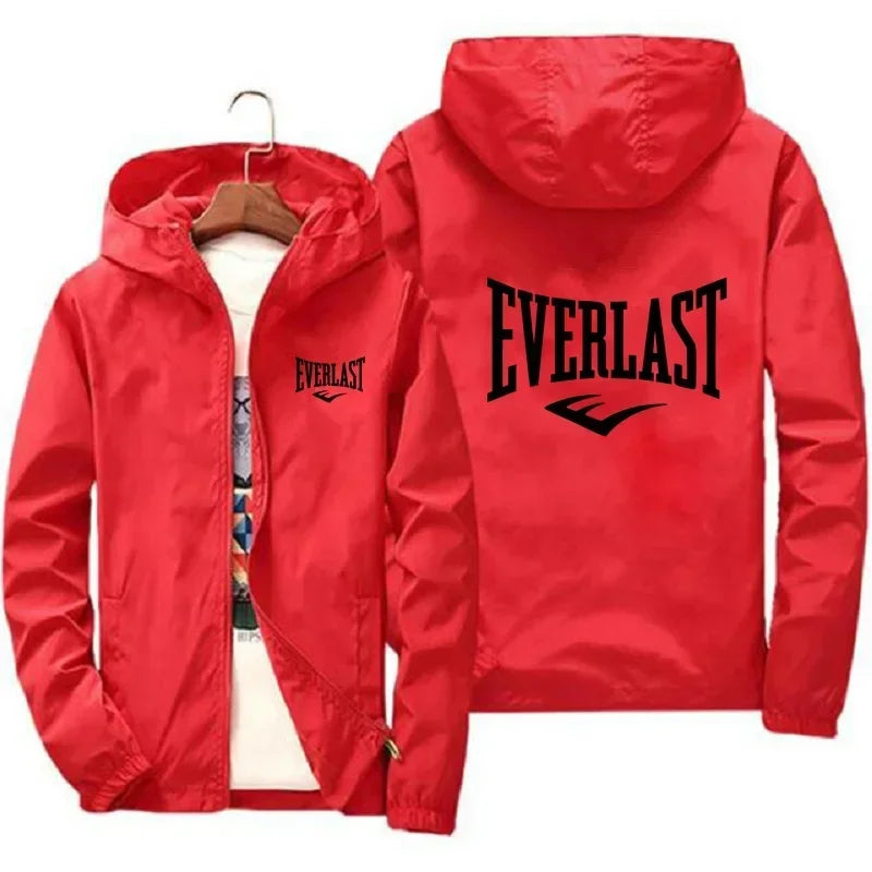Everlast Windproof Hooded Sports Jacket | Lightweight Outdoor Coat – Glow West Sport & Street