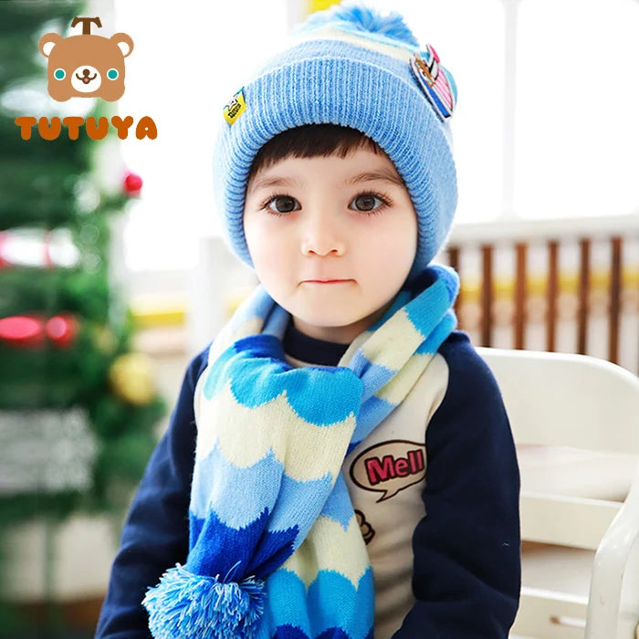 🌈  Kids Colourful Knitted Hat & Scarf Set – Ages 1–3 (Scarf-Only Option if separate item)