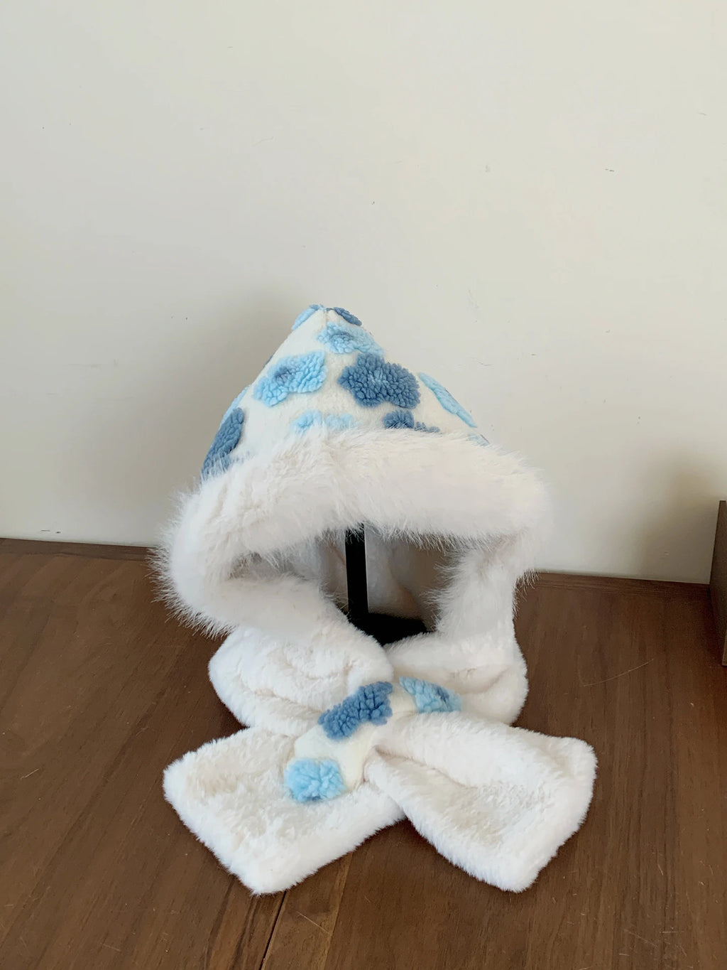 🐻 Glow West Jacquard Scarf Hat | 2-in-1 Windproof Furry Hood & Scarf | Winter Gift Idea