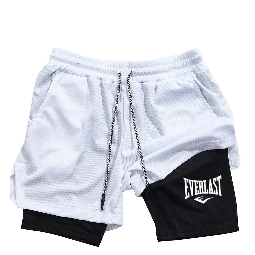 Everlast Dual-Layer Training Shorts | Compression Fit – Glow West Sport & Street