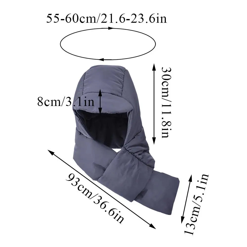 🧤 Glow West Down Hat & Scarf | Women’s Hooded Winter Warmer | 5 Colour Options