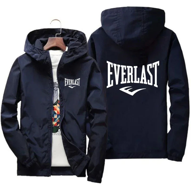 Everlast Windproof Hooded Sports Jacket | Lightweight Outdoor Coat – Glow West Sport & Street