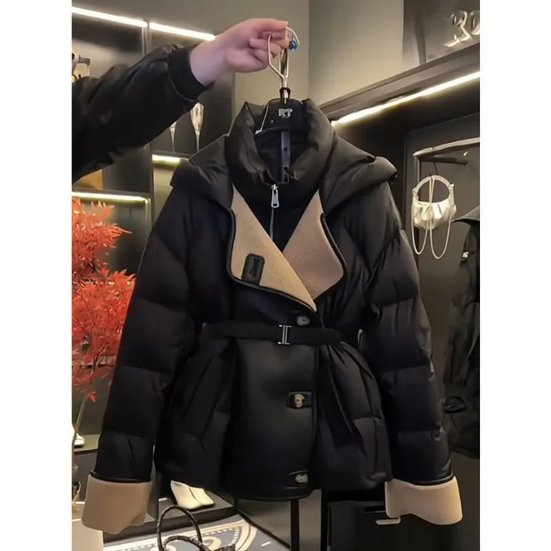 🧥 2025 Slim Waist Padded Coat – Fashion Winter Jacket