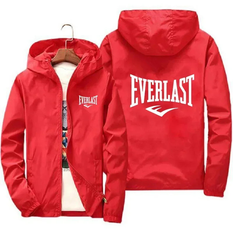 Everlast Windproof Hooded Sports Jacket | Lightweight Outdoor Coat – Glow West Sport & Street