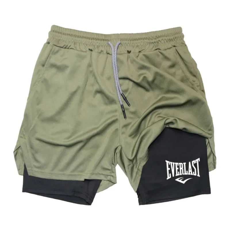 Everlast Dual-Layer Training Shorts | Compression Fit – Glow West Sport & Street