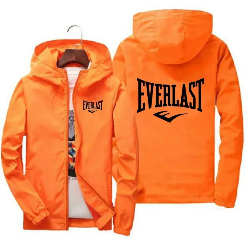 Everlast Windproof Hooded Sports Jacket | Lightweight Outdoor Coat – Glow West Sport & Street