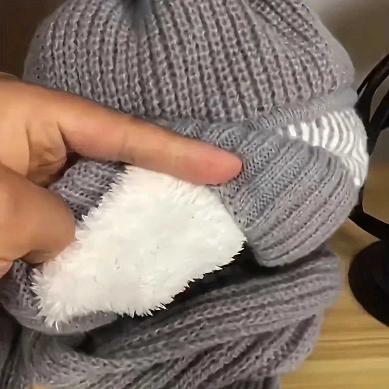 Glow West Women’s 2-in-1 Fleece-Lined Hat & Scarf | Winter Warm Knit Set