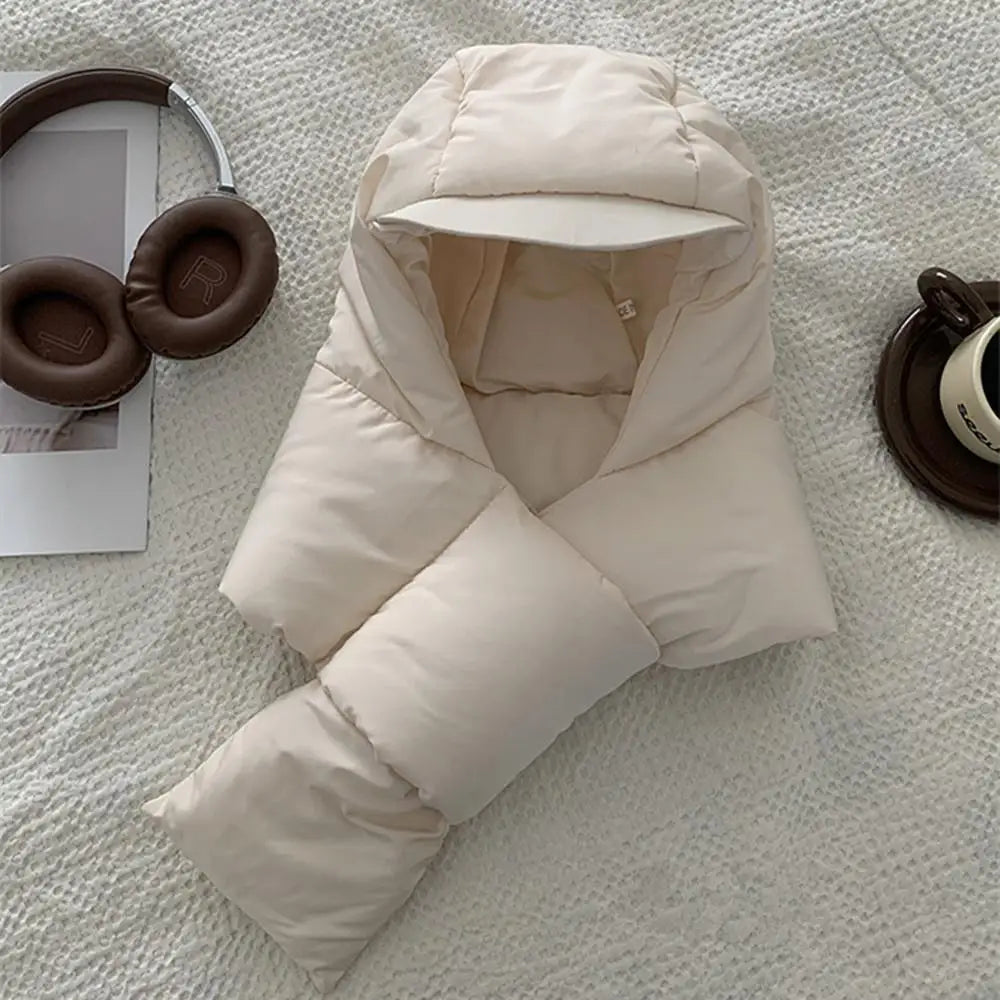 🧤 Glow West Down Hat & Scarf | Women’s Hooded Winter Warmer | 5 Colour Options