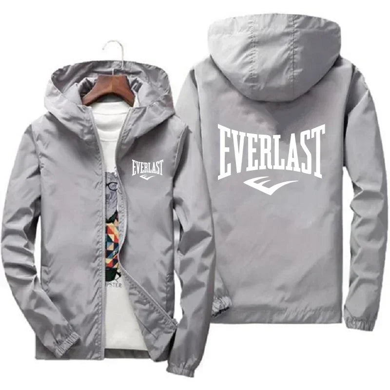 Everlast Windproof Hooded Sports Jacket | Lightweight Outdoor Coat – Glow West Sport & Street