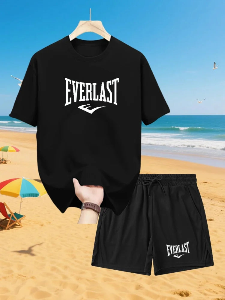 Everlast 2-Piece Training Set | Olive Green Gym & Streetwear – Glow West Sport & Street