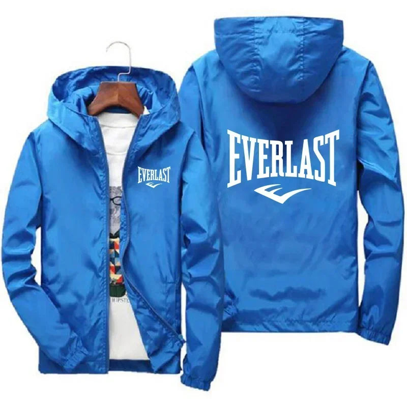 Everlast Windproof Hooded Sports Jacket | Lightweight Outdoor Coat – Glow West Sport & Street