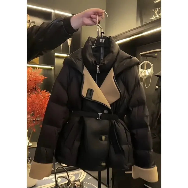 🧥 2025 Slim Waist Padded Coat – Fashion Winter Jacket