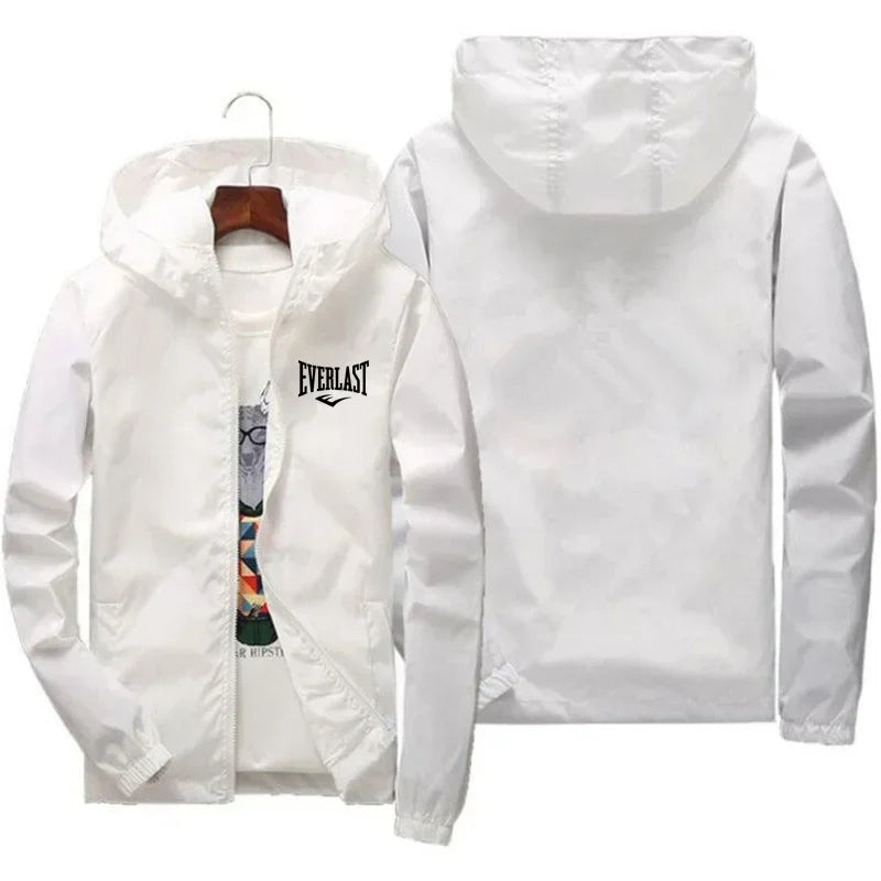 Everlast Windproof Hooded Sports Jacket | Lightweight Outdoor Coat – Glow West Sport & Street