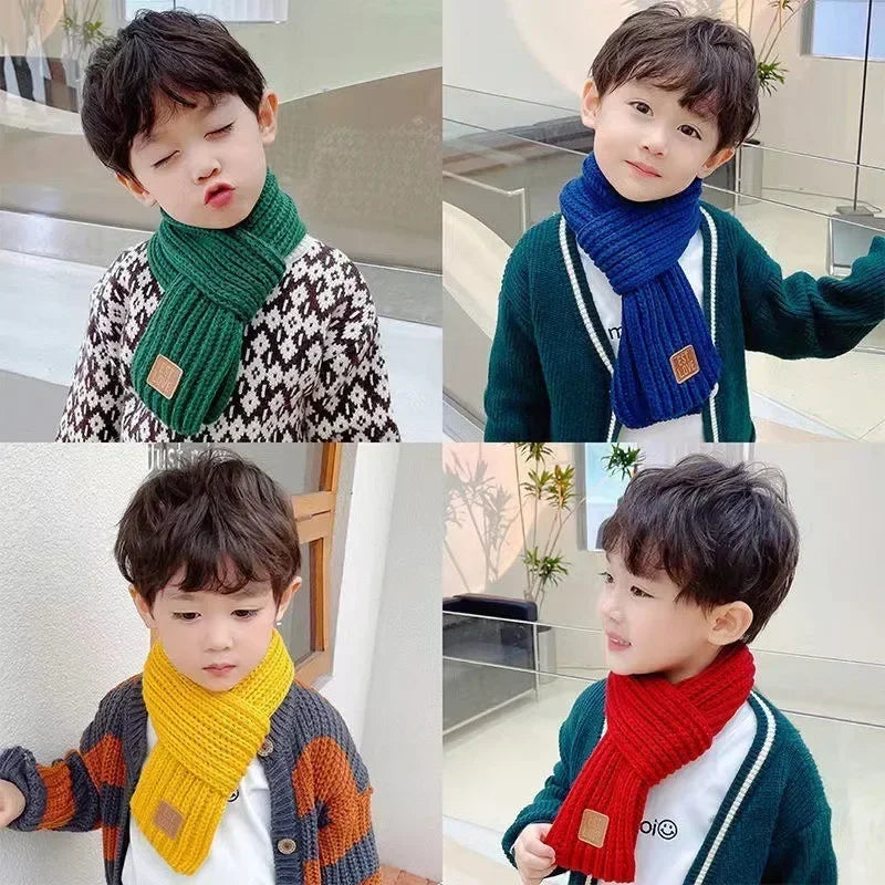 Kids Colourful Knitted Scarf – Ages 1–3