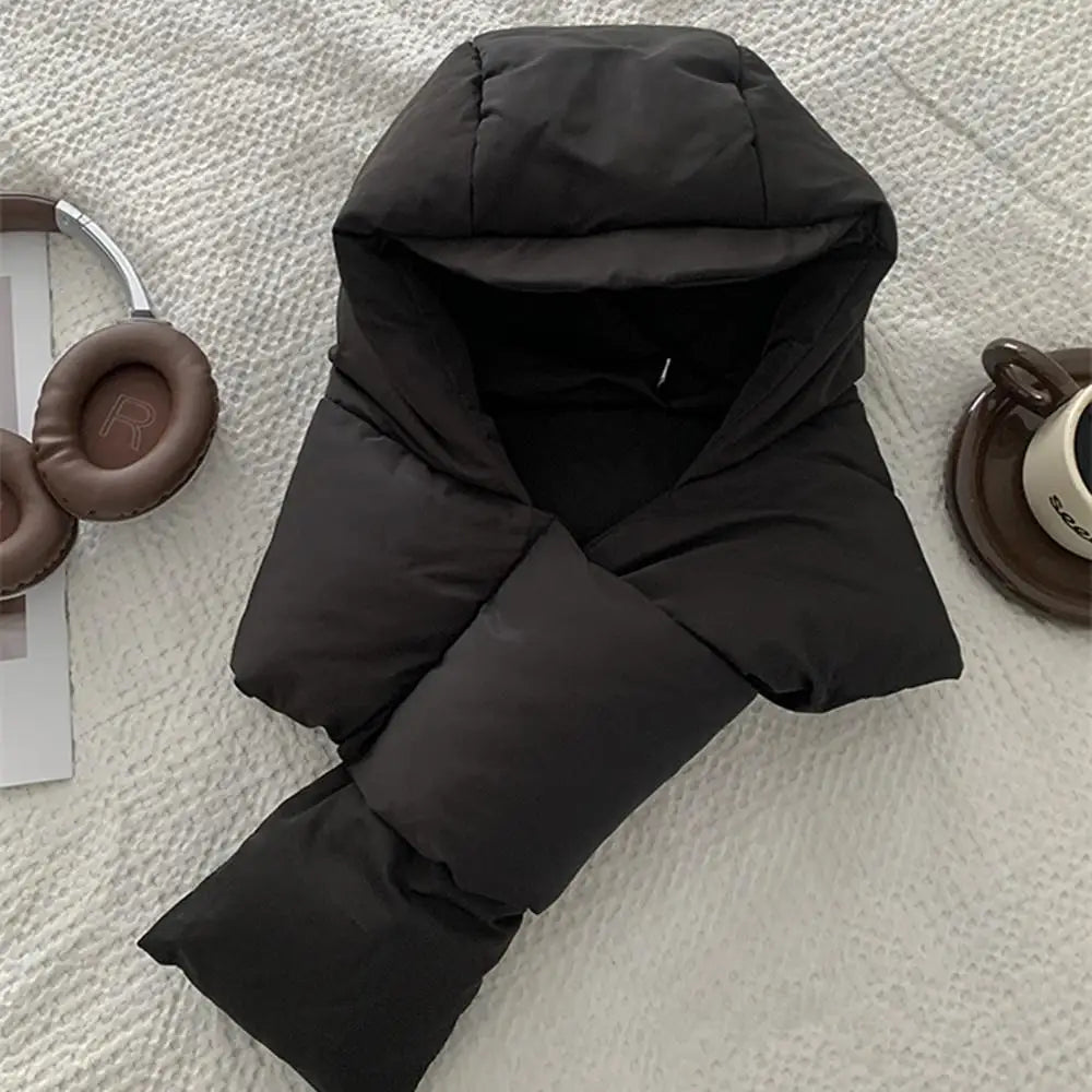 🧤 Glow West Down Hat & Scarf | Women’s Hooded Winter Warmer | 5 Colour Options