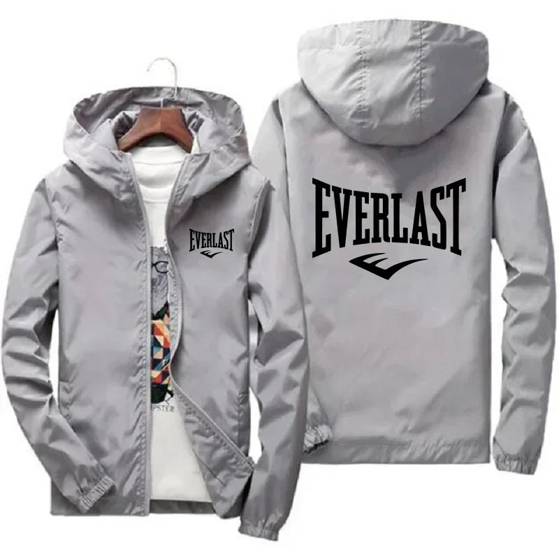 Everlast Windproof Hooded Sports Jacket | Lightweight Outdoor Coat – Glow West Sport & Street