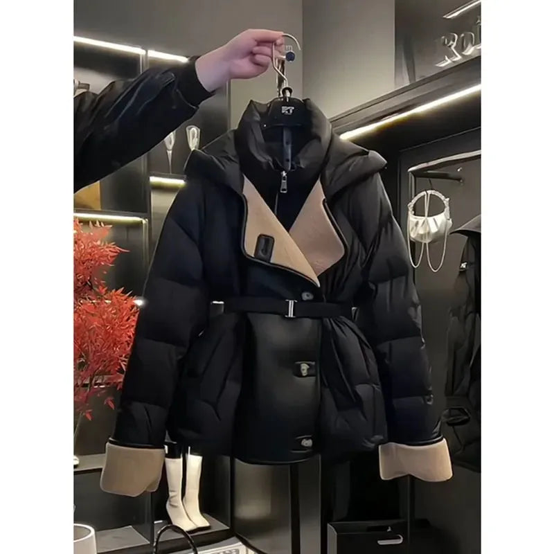🧥 2025 Slim Waist Padded Coat – Fashion Winter Jacket