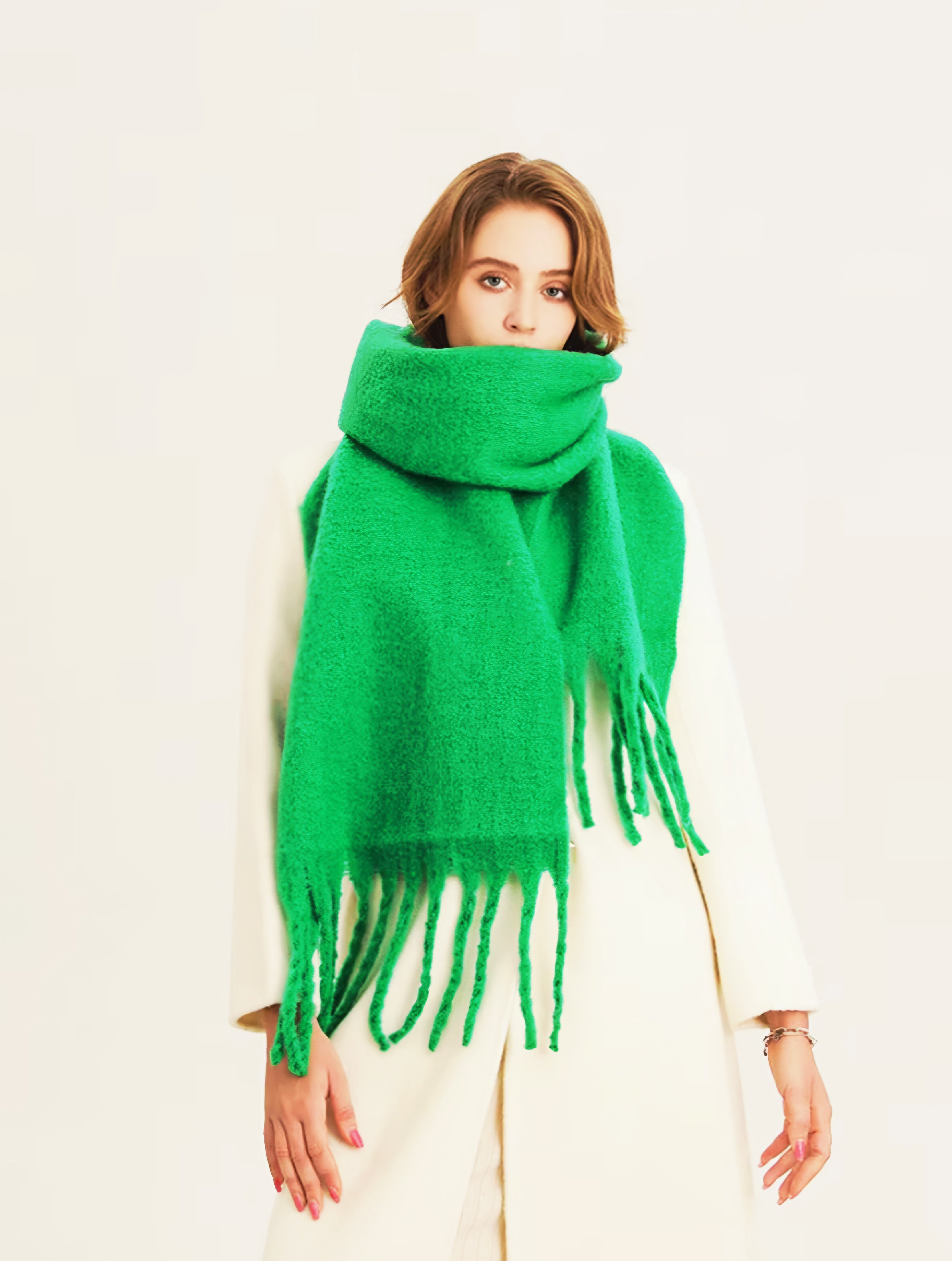 Women’s Cashmere Blend Scarf – Soft, Oversized & Luxurious Winter Wrap